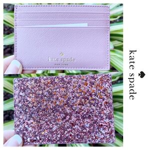Kate Spade Purple Greta Court Graham Card Holder Wallet